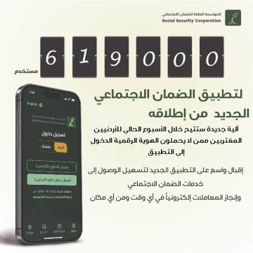 الضمان: أكثر من 619 ألف مستخدم للتطبيق الجديد منذ إطلاقه الضمان: أكثر من 619 ألف مستخدم للتطبيق الجديد منذ إطلاقه