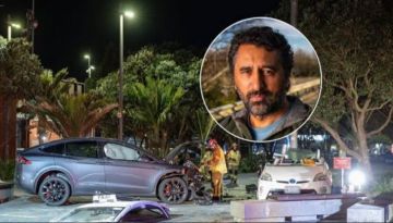 اصطدام تسلا بسيارة أجرة .. إصابة نجم أفاتار في حادث مروع اصطدام تسلا بسيارة أجرة .. إصابة نجم أفاتار في حادث مروع