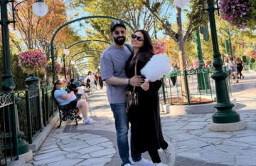 إلهام علي توثق رحلتها إلى ديزني لاند مع زوجها خالد صقر إلهام علي توثق رحلتها إلى ديزني لاند مع زوجها خالد صقر