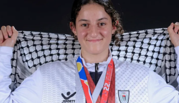 الفلسطينية مريم بشارات تحرز ذهبية بطولة العالم للكاراتيه