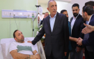 وزير الثقافة يزور مصابي كنيسة حمود