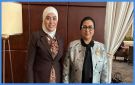 بني مصطفى تبحث تعزيز التعاون مع رئيسة المجلس القومي للمرأة بمصر