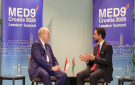 ولي العهد يلتقي أمير موناكو على هامش قمة ميد 9 - jo