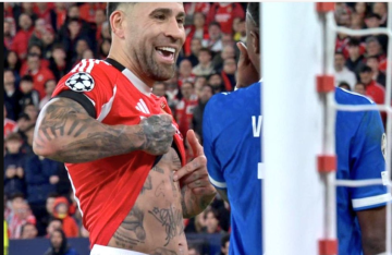 أوتامندي يسخر من فينيسيوس بحركة مثيرة للجدل خلال مواجهة بنفيكا وريال مدريد