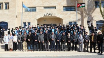 خريجو كلية العلوم الطبية المساندة بجامعة الزرقاء يؤدون قسم المهنة خريجو كلية العلوم الطبية المساندة بجامعة الزرقاء يؤدون قسم المهنة