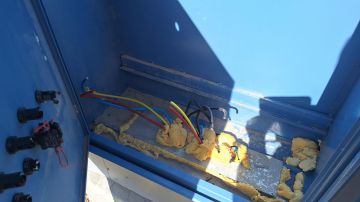 سرقة محول كهرباء تغرق طريقا حيويا بالظلام قرب مستشفى الأميرة هيا في عجلون - صور سرقة محول كهرباء تغرق طريقا حيويا بالظلام قرب مستشفى الأميرة هيا في عجلون - صور