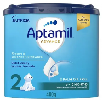 المؤسسة العامة للغذاء والدواء توسع السحب الاحترازي لحليب الأطفال Aptamil advance 2 من الأسواق الأردنية