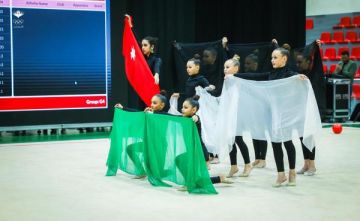 اختتام بطولة غرب آسيا المفتوحة للجمباز الإيقاعي للإناث