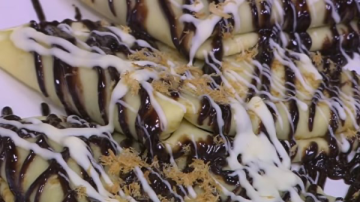 حلويات رمضان... طريقة عمل كريب بالكنافة