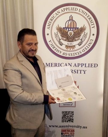 بكر نهار الشراب .. مبارك الدكتوراة