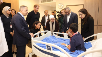 غيبرييسوس والأميران هاري وميغان في زيارة إنسانية لأطفال غزة غيبرييسوس والأميران هاري وميغان في زيارة إنسانية لأطفال غزة