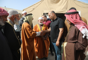 وفد يزور قيادة المستشفى الميداني الأردني جنوب غزة 9