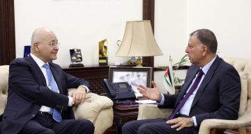 وزير الداخلية يستقبل برهم صالح