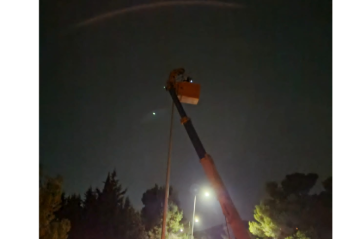 إعادة إنارة أعمدة بعد سرقة كوابلها وتحذير من خطورة العبث بالبنية التحتية