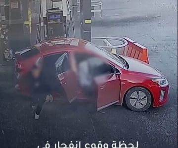 شاهد لحظة حدوث الانفجار في محطة محروقات بالعقبة دون إصابات