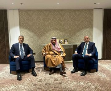 الصفدي يجري مباحثات موسعة مع نظيريه السعودي والتركي في الرياض