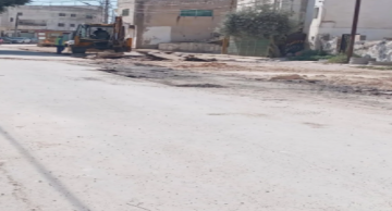 بلدية الوسطية: تأهيل الشوارع المتضررة من مشروع الصرف الصحي خلال 3 أشهر