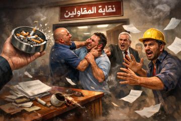  مكتة سجائر وضرب وشتائم .. ماذا جرى في نقابة المقاولين يوم الأربعاء؟