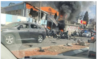 7 إصابات وأضرار جسيمة بسقوط صاروخ إيراني على تل أبيب 