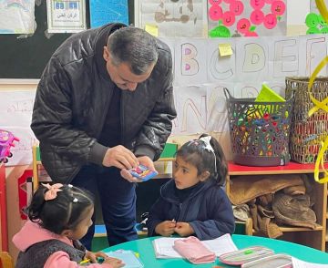 الجريري يتفقد الواقع التعليمي وروضة مدرسة الباسلية الثانوية المختلطة.