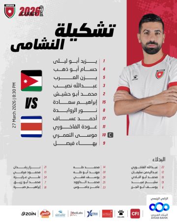 بث مباشر .. الاردن 0 كوستاريكا 0 بث مباشر .. الاردن 0 كوستاريكا 0