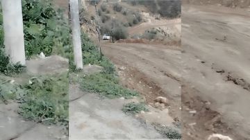 إغلاق احترازي لشارع يربط الكتة بالمنشية والحدادة في جرش بسبب انجراف أتربه