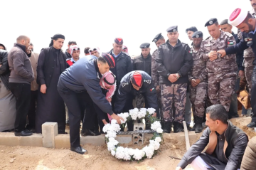 الأمن العام يشارك بتشييع جثمان الرائد معاذ موسى النعيمات