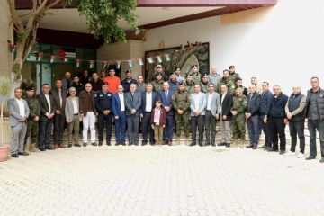 محافظ نابلس يزور المستشفى الميداني الأردني نابلس