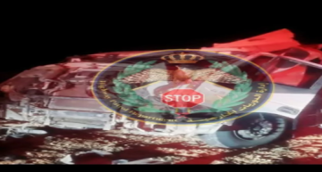 الدوريات الخارجية تتعامل مع حادث تدهورمركبة بعد جسر الأزرق