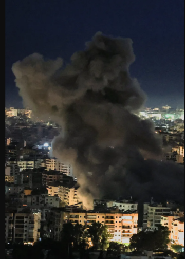 5 غارات على الغبيري في الضاحية الجنوبية لبيروت