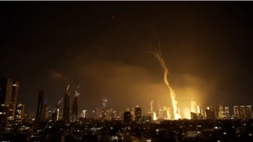 سقوط صاروخ إيراني شمال إسرائيل