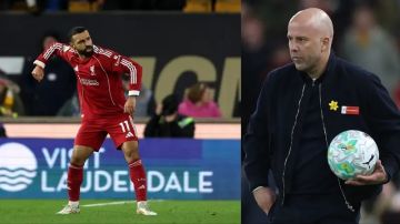 سلوت سيموت بسيف صلاح.. لماذا يفضل ليفربول أن يسجل المصري؟ سلوت سيموت بسيف صلاح.. لماذا يفضل ليفربول أن يسجل المصري؟