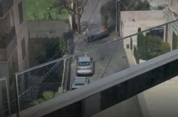 سقوط شظايا صاروخ في وادي صقرة