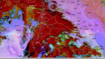 اشتداد تأثير الحالة الماطرة خلال الساعات القادمة