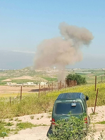 مصدر يكشف لسرايا سبب الانفجار بالاغوار الشمالية .. صورة