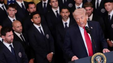 رد فعل مثير من ميسي لحظة حديث ترامب عن كريستيانو رونالدو رد فعل مثير من ميسي لحظة حديث ترامب عن كريستيانو رونالدو