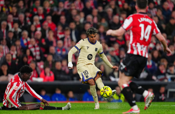 بهدف ساحر.. لامين جمال ينقذ برشلونة من فخ أتلتيك بلباو