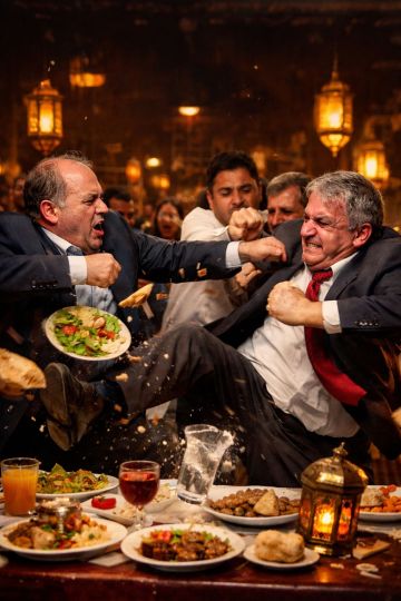 بالركلات واللكمات مشاجرة ساخنة بين نائب حالي وسابق على مأدبة إفطار بطريق المطار بالركلات واللكمات مشاجرة ساخنة بين نائب حالي وسابق على مأدبة إفطار بطريق المطار