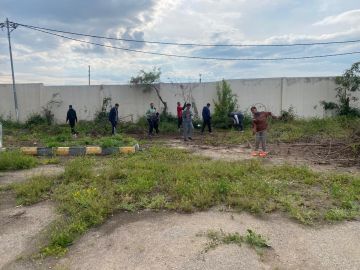 مركز شباب الشيخ حسين ينفذ عمل تطوعي لتعزيز المسؤولية المجتمعية.