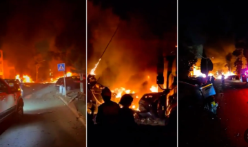 صواريخ خيبر شكن على تل أبيب وأضرار كبيرة في مبان عدة صواريخ خيبر شكن على تل أبيب وأضرار كبيرة في مبان عدة