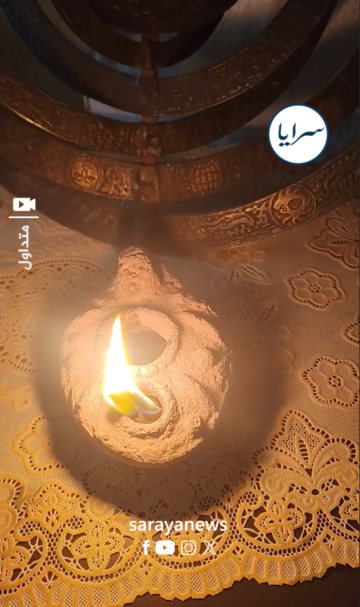 بغطاء زيت .. مواطن يبتكر سراج تراثي يضيء يوما كاملا .. فيديو