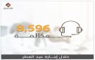 مركز الاتصال الوطني يستقبل 8596 مكالمة خلال