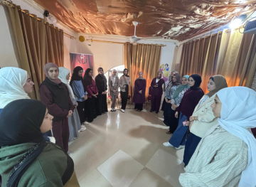 اختتام برنامج التطوع الأخضر في مركز شابات كفرسوم.