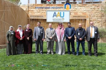 رئيس جامعة عمان العربية يستقبل وفدا من جمعية قطر الخيرية لبحث آفاق التعاون المشترك