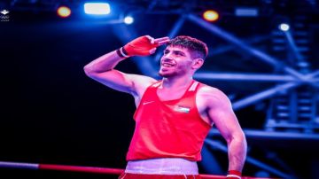 زياد عشيش يتأهل إلى نهائي بطولة آسيا للملاكمة للنخبة