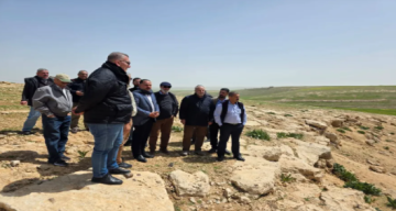 أمين عام سلطة وادي الأردن يتفقد مواقع مقترحة لإنشاء سدود في الجنوب