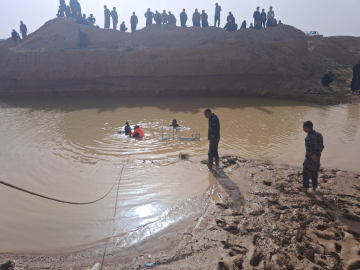 وفاة طفل وأصابة شقيقته اثر حادث غرق في منطقة القطرانة بالكرك