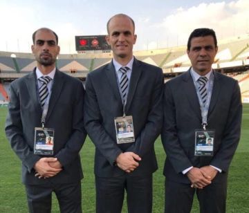 سمو الأمير علي يهنئ الطاقم التحكيمي الأردني بمشاركته في المونديال