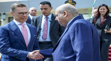 القاضي يستقبل الرئيس الفنلندي في مجلس النواب القاضي يستقبل الرئيس الفنلندي في مجلس النواب