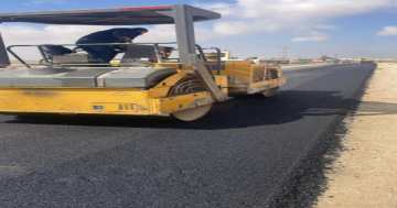 الأشغال تنهي مشروع تأهيل طريق مدخل أم الرصاص قبل موعده المحدد